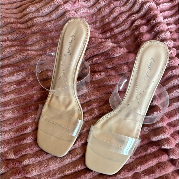 CL by Laundry Shoes - Heels nude/clear strap